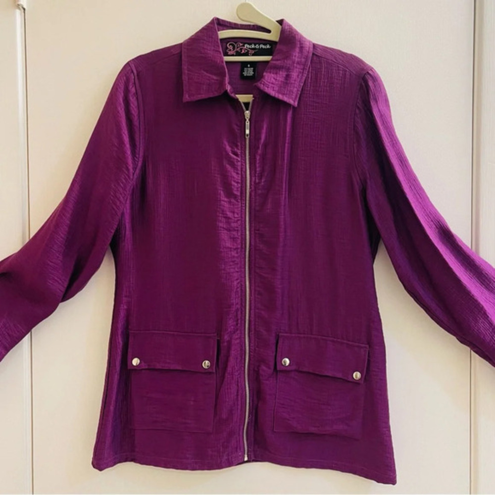 Peck & Peck Lightweight Purple Jacket